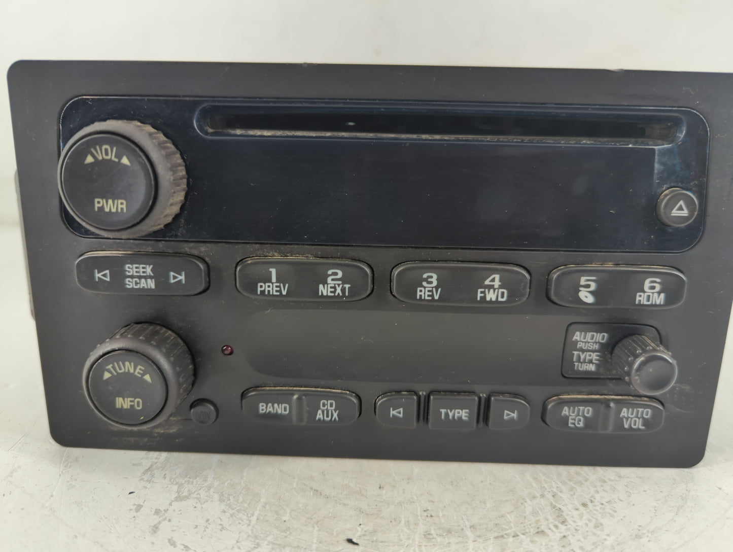 2006 Chevrolet Trail Blazer Radio AM FM Cd Player Receiver Replacement P/N:15295371 Fits Fits 2005 2007 2008 2009 OEM Used A