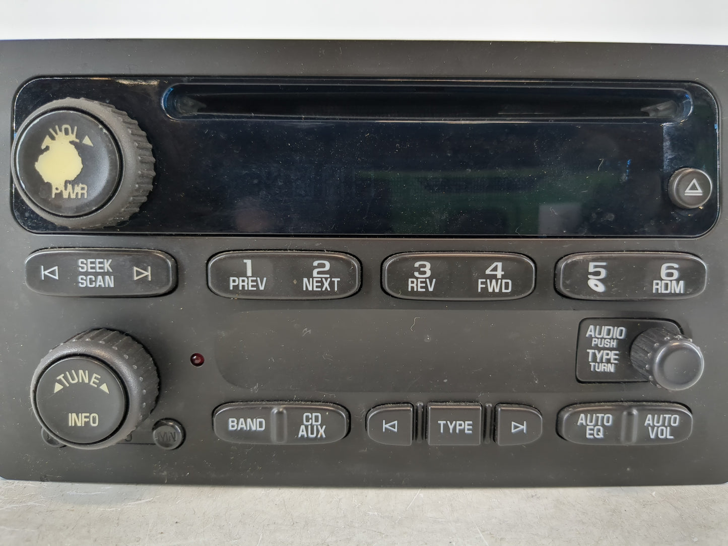 2006 Chevrolet Trail Blazer Radio AM FM Cd Player Receiver Replacement P/N:15850275 Fits Fits 2005 2007 2008 2009 OEM Used A