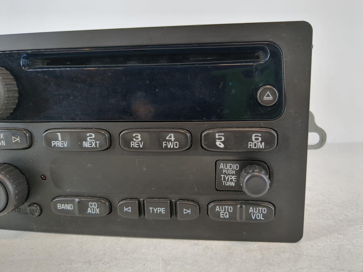 2006 Chevrolet Trail Blazer Radio AM FM Cd Player Receiver Replacement P/N:15850275 Fits 2005 2007 2008 2009 OEM Used Auto P