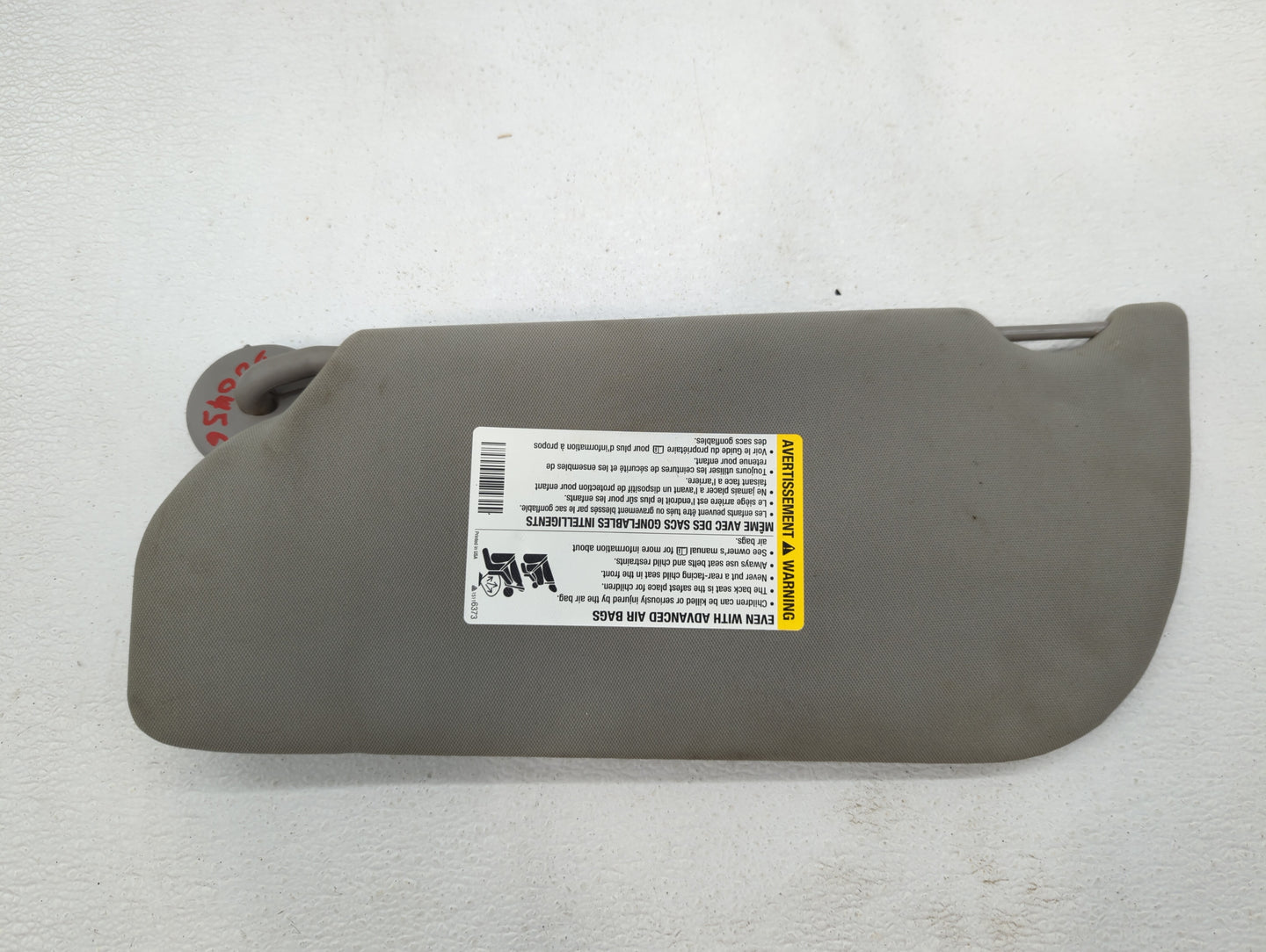2006 Chevrolet Uplander Sun Visor Shade Replacement Passenger Right Mirror Fits Fits 2005 2007 2008 2009 OEM Used Auto Parts