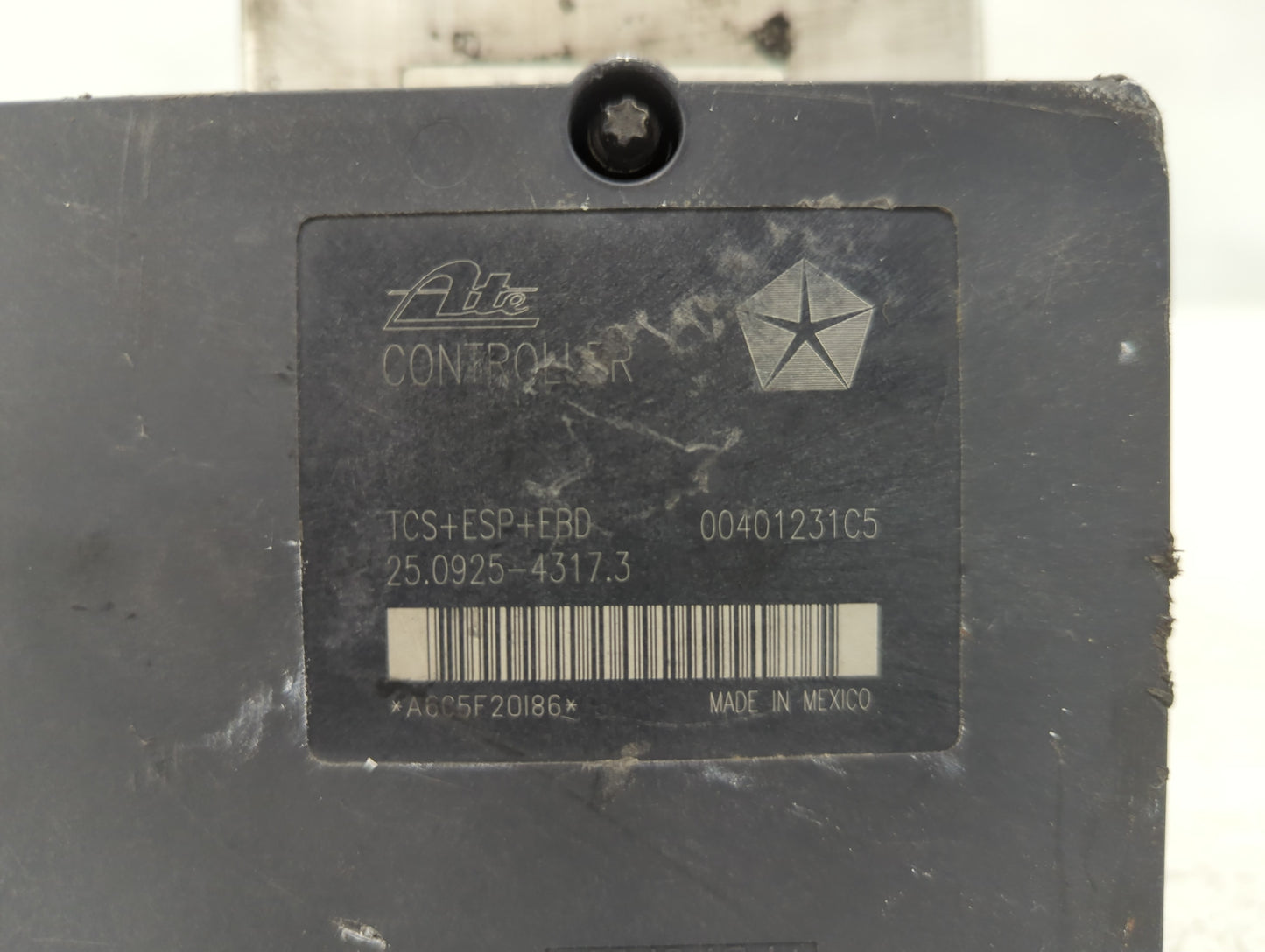 2006-2007 Chrysler 300 ABS Pump Control Module Replacement P/N:00401231C5 Fits Fits 2006 2007 OEM Used Auto Parts - Oemuseda