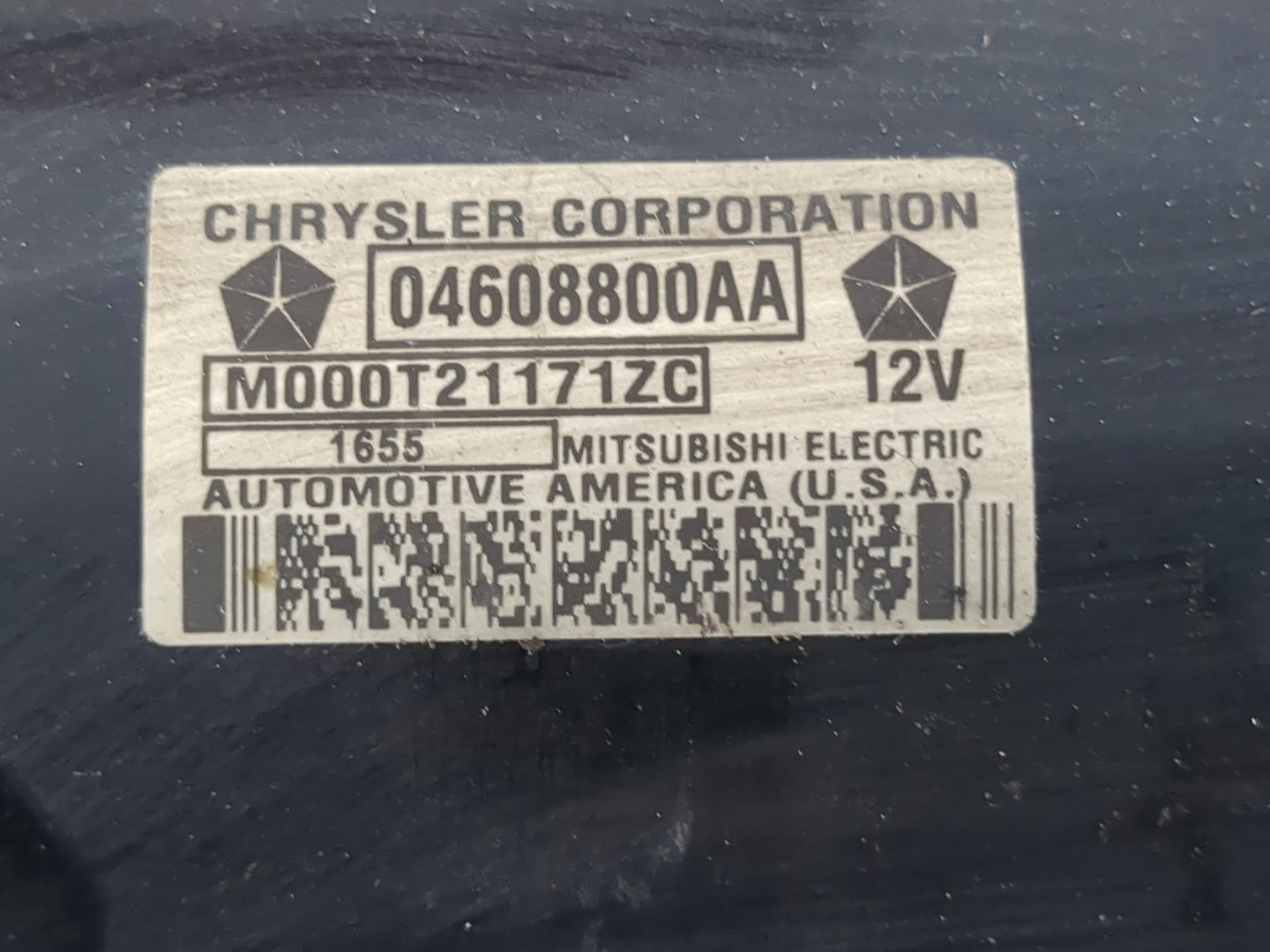 2005-2006 Chrysler 300 Car Starter Motor Solenoid OEM P/N:04608800AA Fits Fits 2005 2006 OEM Used Auto Parts - Oemusedautopa