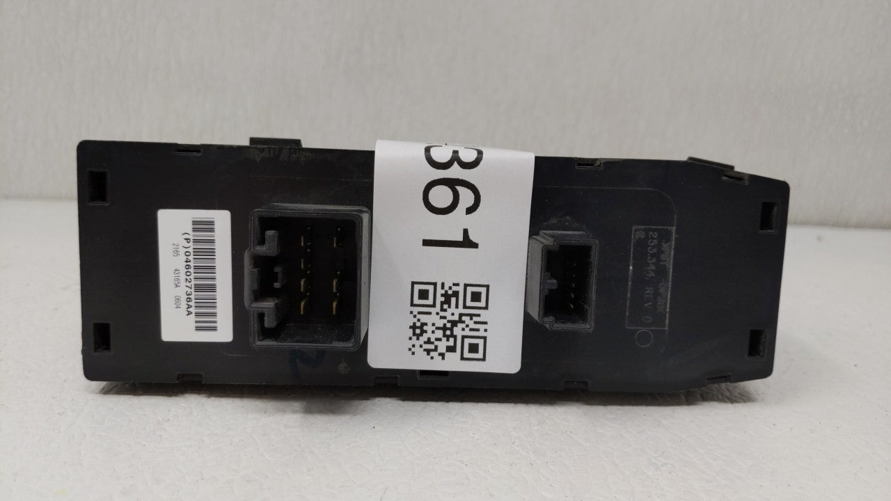 2006-2010 Chrysler 300 Master Power Window Switch Replacement Driver Side Left P/N:04602736AA 04602788AA Fits OEM Used Auto 