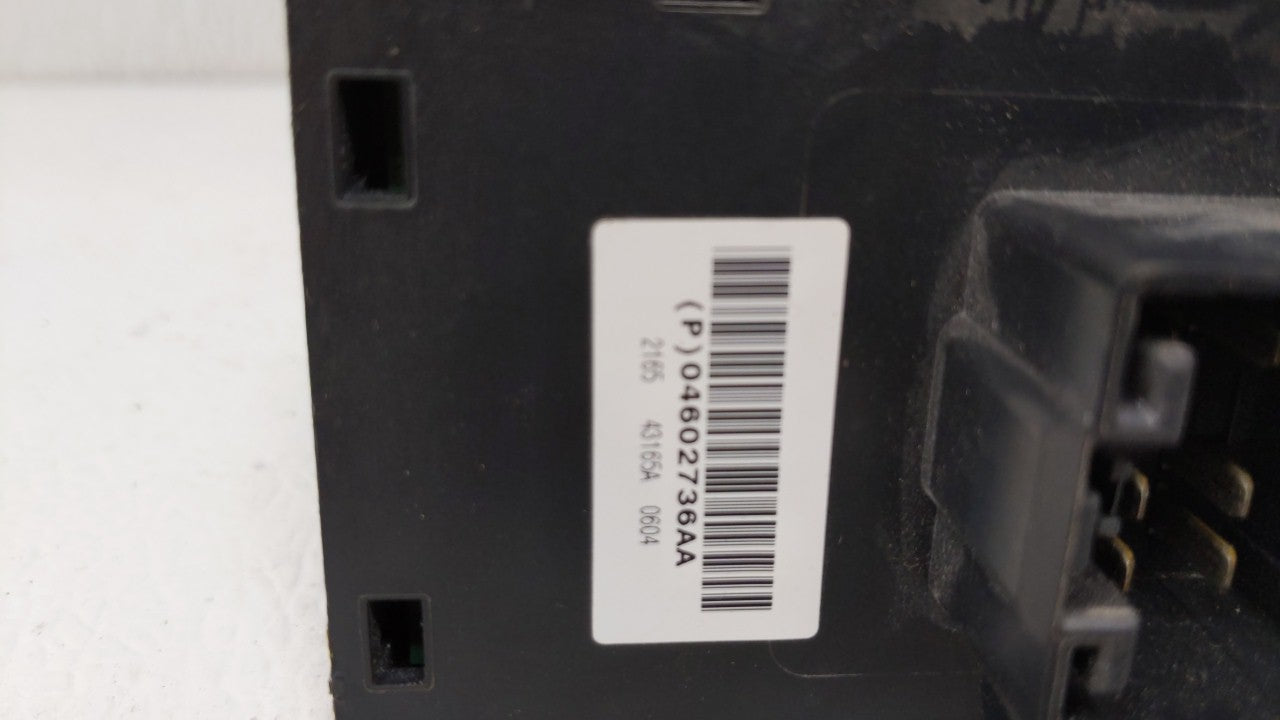 2006-2010 Chrysler 300 Master Power Window Switch Replacement Driver Side Left P/N:04602736AA 04602788AA Fits OEM Used Auto 
