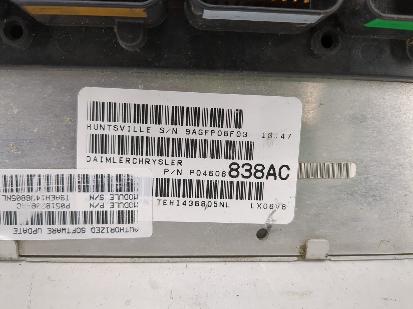 2006 Chrysler 300 PCM Engine Control Computer ECU ECM PCU OEM P/N:P04606838AC Fits OEM Used Auto Parts - Oemusedautoparts1.c