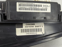 2006 Chrysler 300 Instrument Cluster Speedometer Gauges P/N:P56044940AJ TQ4QI1146CKGLJ, 04836990AA Fits OEM Used Auto Parts 