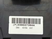 2006-2010 Chrysler 300 Master Power Window Switch Replacement Driver Side Left P/N:04602736AA Fits OEM Used Auto Parts - Oem