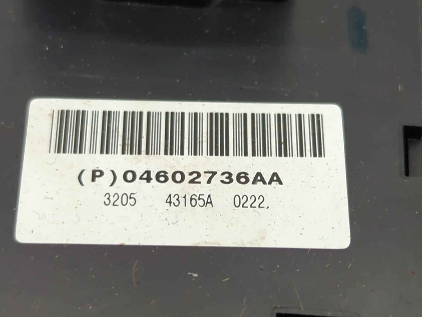 2006-2010 Chrysler 300 Master Power Window Switch Replacement Driver Side Left P/N:04602736AA Fits OEM Used Auto Parts - Oem