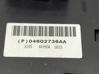 2006-2010 Chrysler 300 Master Power Window Switch Replacement Driver Side Left P/N:04602736AA Fits OEM Used Auto Parts - Oem