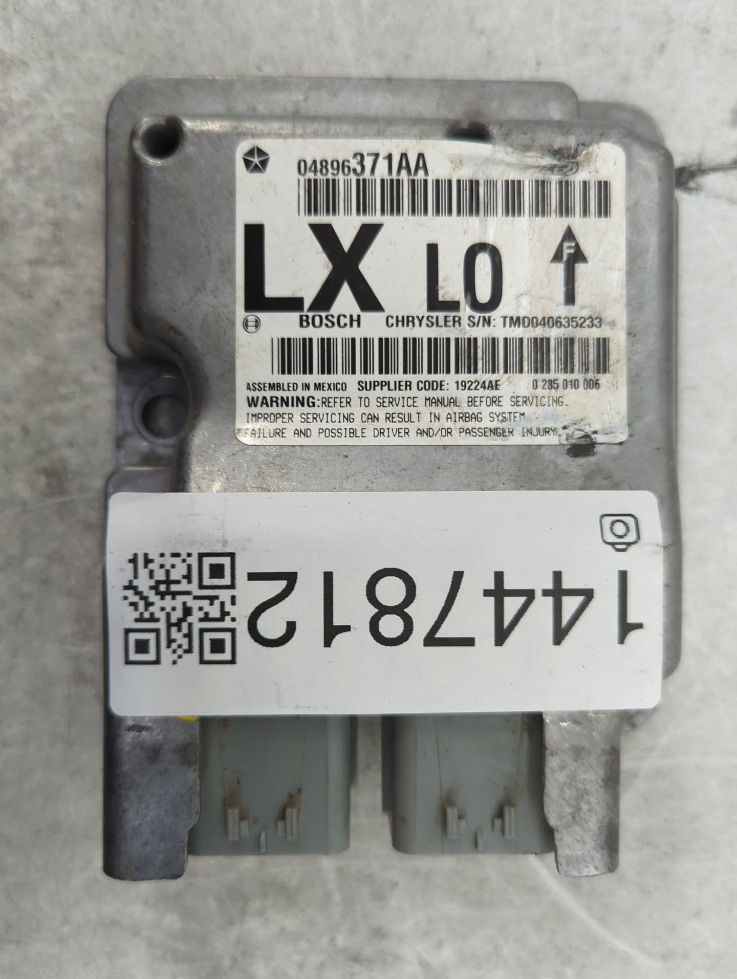 2005-2006 Chrysler 300 Safety Restraint Srs Airbag Control Module - Oemusedautoparts1.com