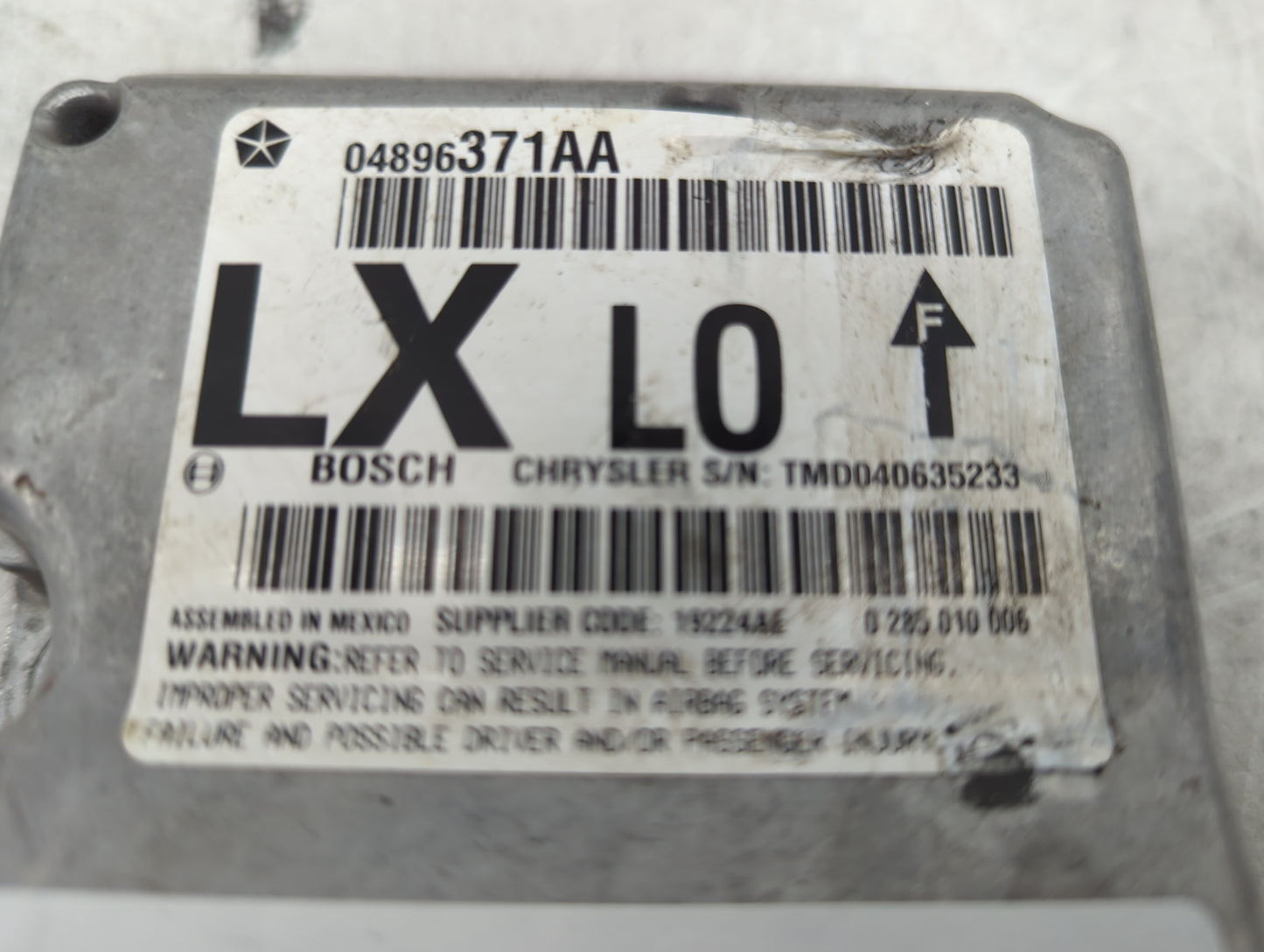2005-2006 Chrysler 300 Safety Restraint Srs Airbag Control Module - Oemusedautoparts1.com