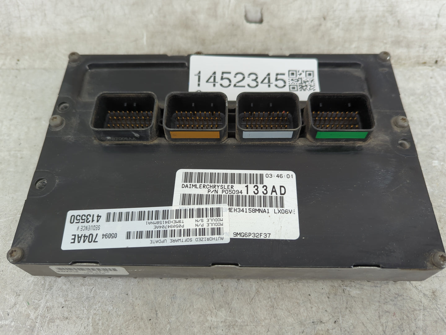 2006 Chrysler 300 PCM Engine Control Computer ECU ECM PCU OEM P/N:P05094133AD 05094704AE, 05087006AA, P05094704AE Fits OEM U