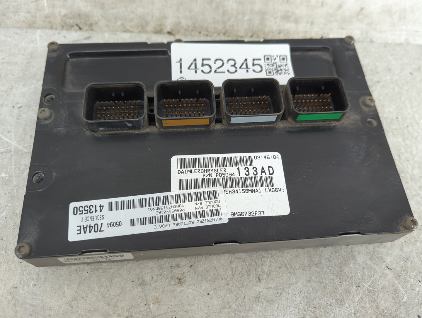 2006 Chrysler 300 PCM Engine Control Computer ECU ECM PCU OEM P/N:P05094133AD 05094704AE, 05087006AA, P05094704AE Fits OEM U