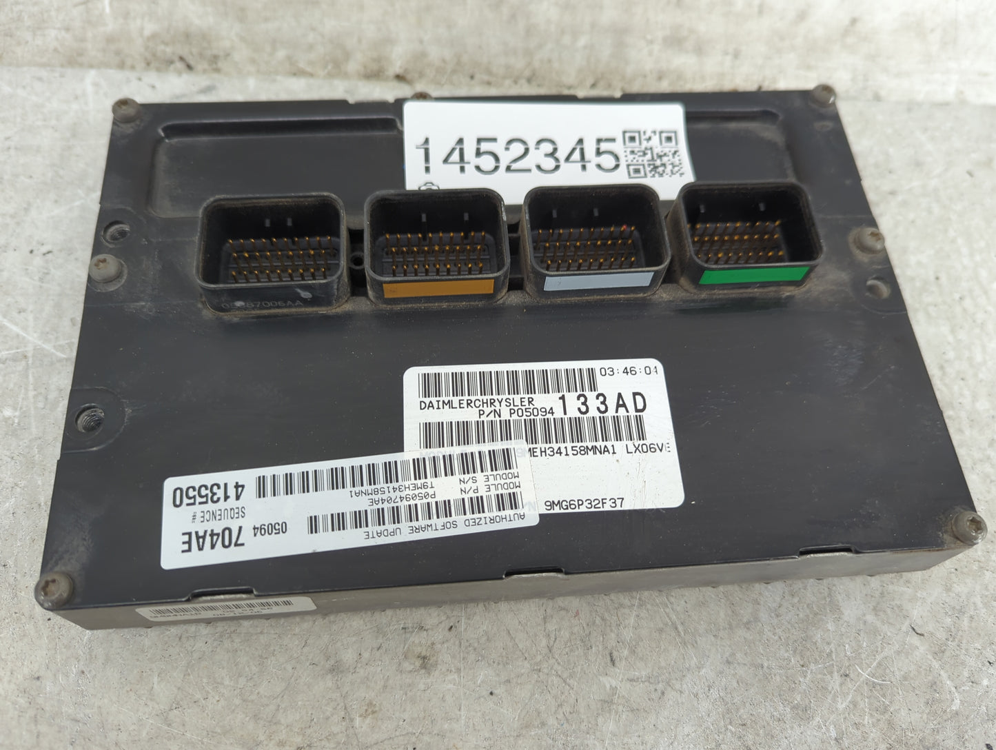 2006 Chrysler 300 PCM Engine Control Computer ECU ECM PCU OEM P/N:P05094133AD 05094704AE, 05087006AA, P05094704AE Fits OEM U