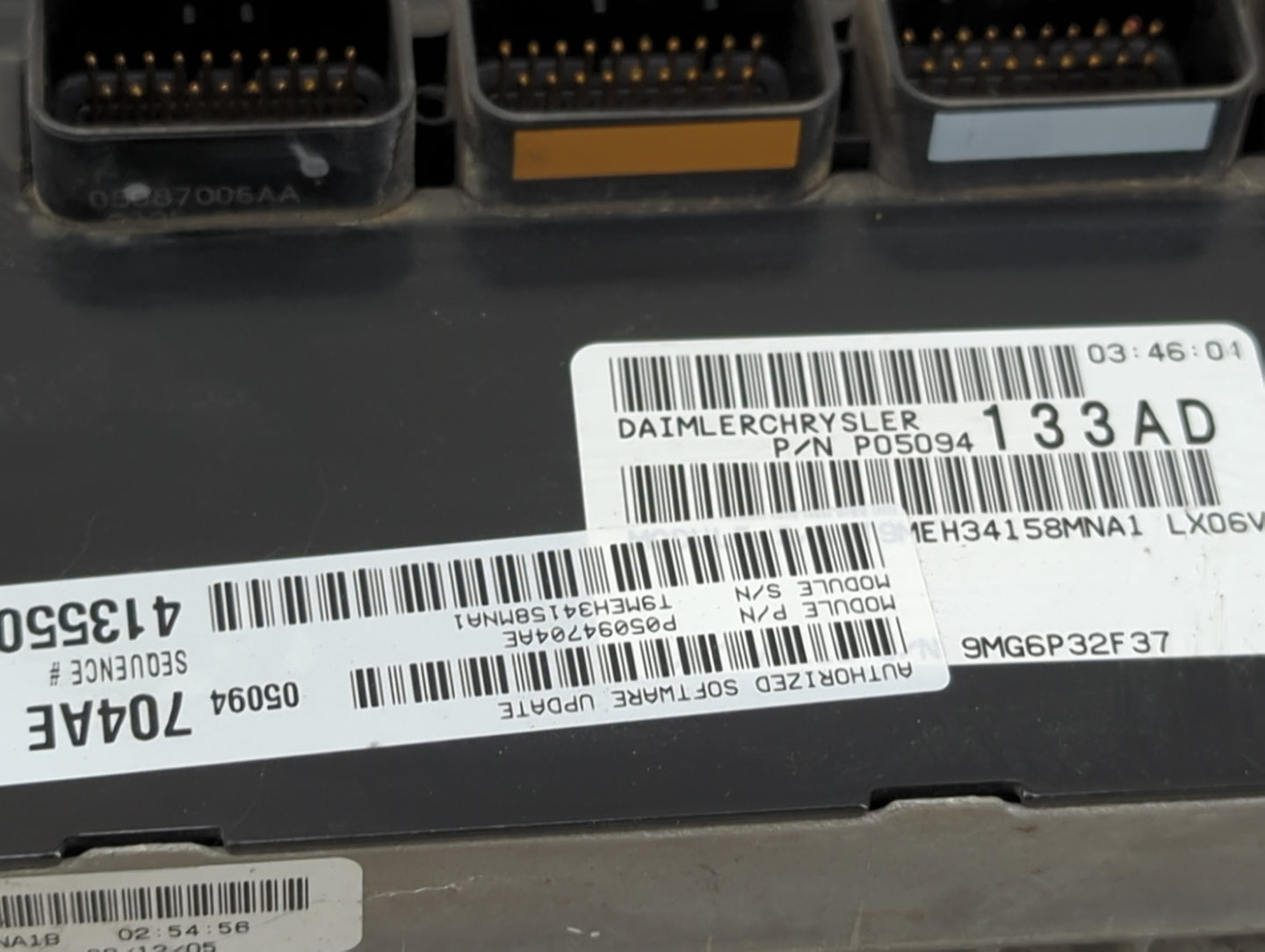 2006 Chrysler 300 PCM Engine Control Computer ECU ECM PCU OEM P/N:P05094133AD 05094704AE, 05087006AA, P05094704AE Fits OEM U