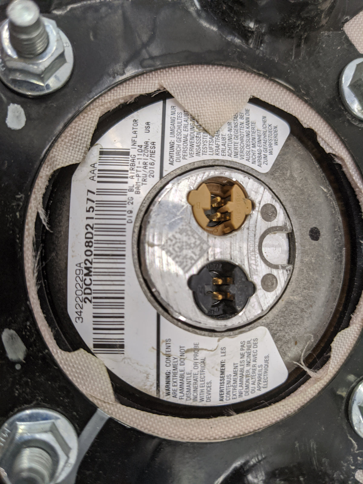 2006-2007 Chrysler 300 Air Bag Driver Left Steering Wheel Mounted 1477646 - Oemusedautoparts1.com