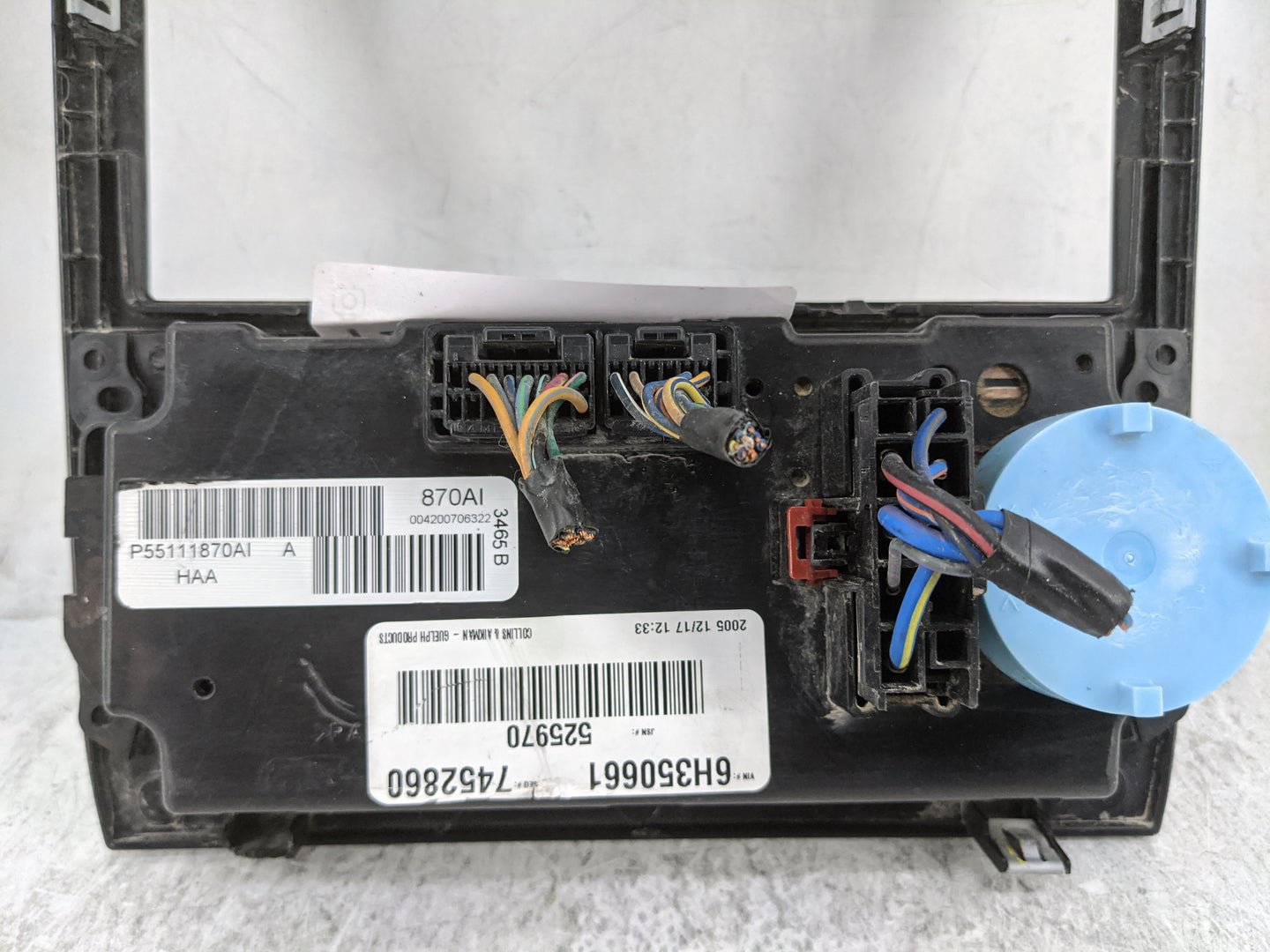 2005-2007 Chrysler 300 Climate Control Module Temperature AC/Heater Replacement P/N:P55111870AI Fits Fits 2005 2006 2007 OEM