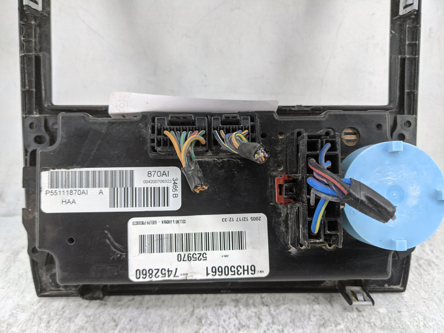 2005-2007 Chrysler 300 Climate Control Module Temperature AC/Heater Replacement P/N:P55111870AI Fits Fits 2005 2006 2007 OEM