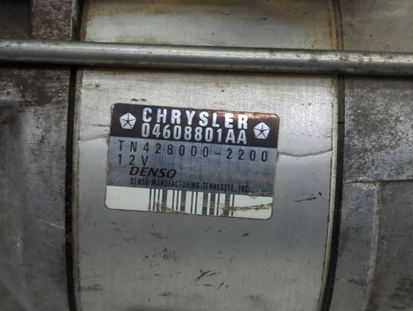 2006 Chrysler 300c Car Starter Motor Solenoid OEM P/N:04608801AA TN428000-2200 Fits OEM Used Auto Parts - Oemusedautoparts1.