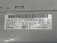 2006 Chrysler E Class Radio AM FM Cd Player Receiver Replacement P/N:A 211 870 48 89 Fits OEM Used Auto Parts - Oemusedautop