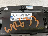 2006 Chrysler E Class Climate Control Module Temperature AC/Heater Replacement P/N:211 830 1885 Fits OEM Used Auto Parts - O
