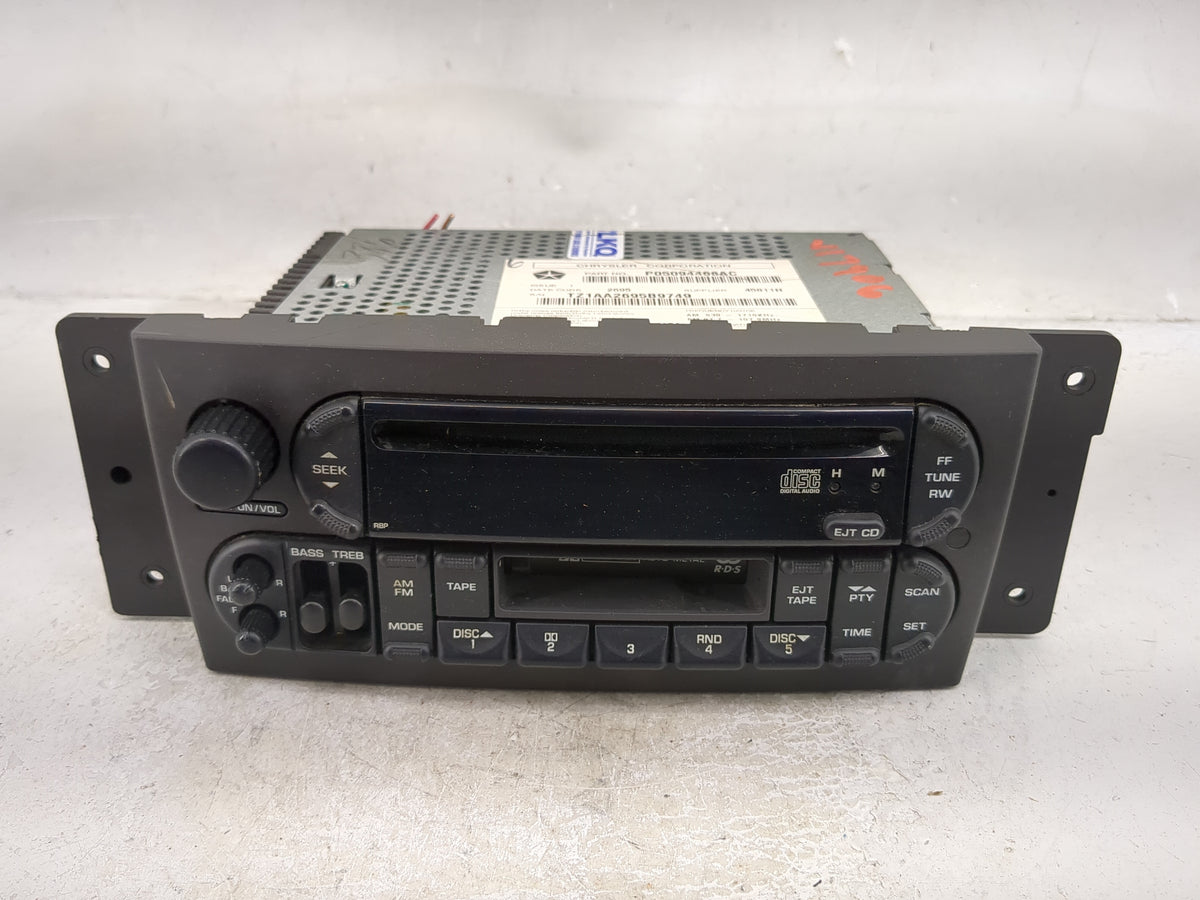 2004-2008 Chrysler Pacifica Radio AM FM Cd Player Receiver Replacement P/N:P05094468AC Fits Fits 2004 2005 2006 2007 2008 OE