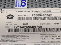 2004-2008 Chrysler Pacifica Radio AM FM Cd Player Receiver Replacement P/N:P05094468AC Fits Fits 2004 2005 2006 2007 2008 OE