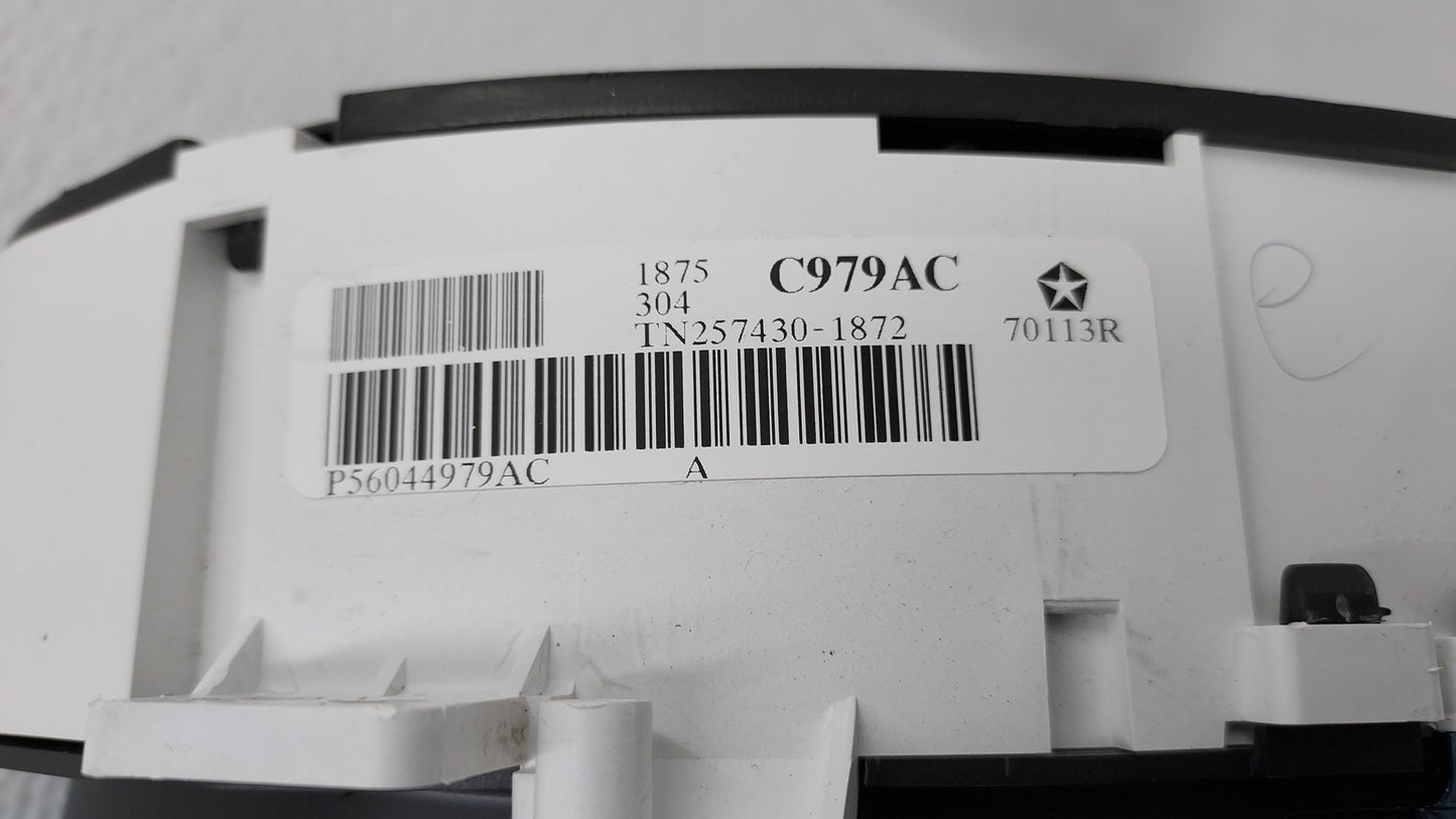 2006 Chrysler Pacifica Instrument Cluster Speedometer Gauges P/N:P56044979AC P56044992AC Fits OEM Used Auto Parts - Oemuseda