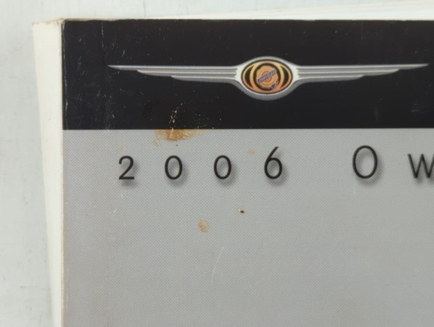 2006 Chrysler Pacifica Owners Manual Book Guide OEM Used Auto Parts - Oemusedautoparts1.com