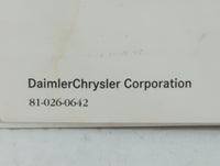 2006 Chrysler Pacifica Owners Manual Book Guide OEM Used Auto Parts - Oemusedautoparts1.com