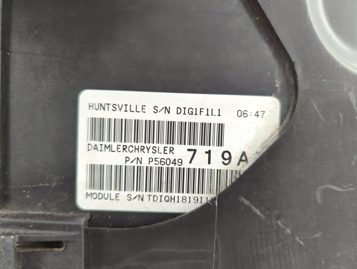 Chrysler Pt Cruiser Fusebox Fuse Box Relay Module Tipm P56049719an - Oemusedautoparts1.com