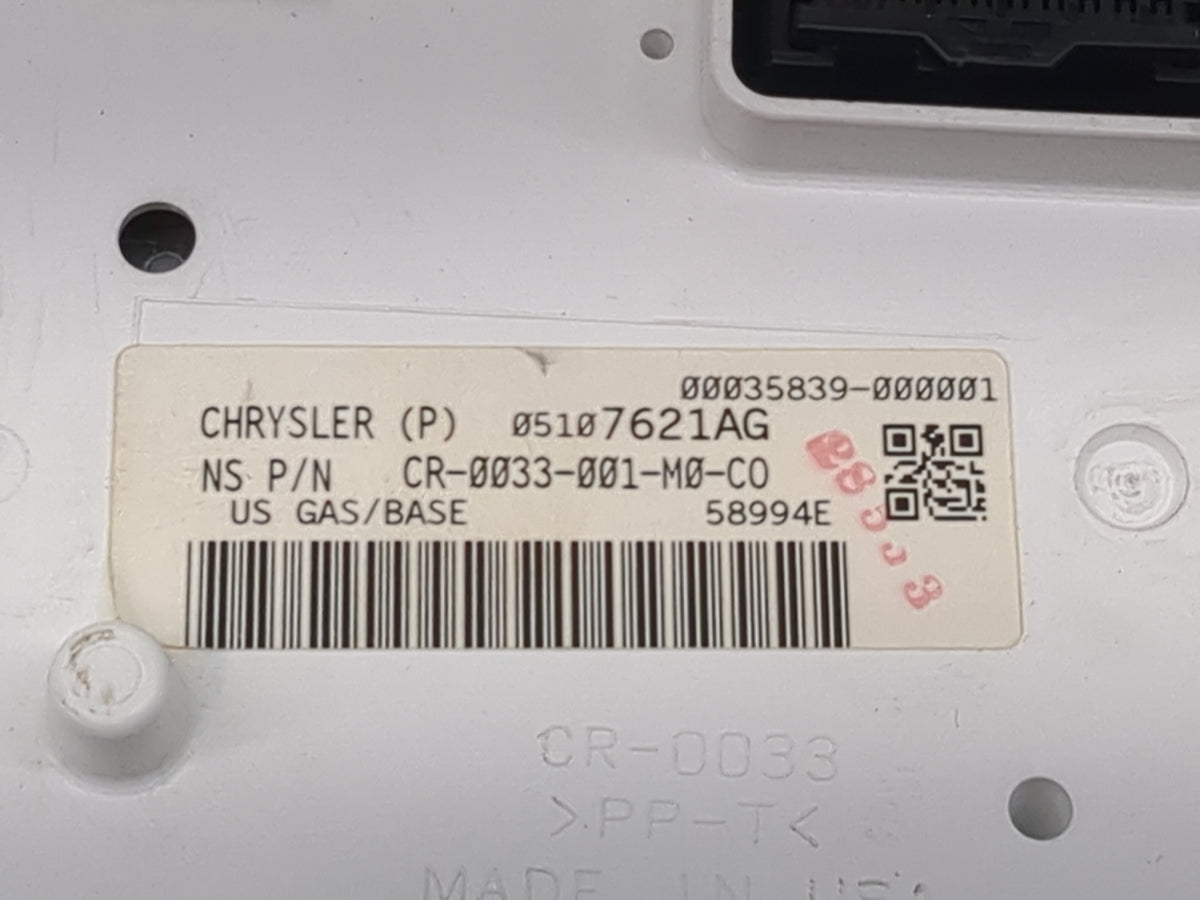 2006 Chrysler Pt Cruiser Instrument Cluster Speedometer Gauges P/N:05107621AG CR-0033-001-M0-CO Miles: Fits OEM Used Auto Pa