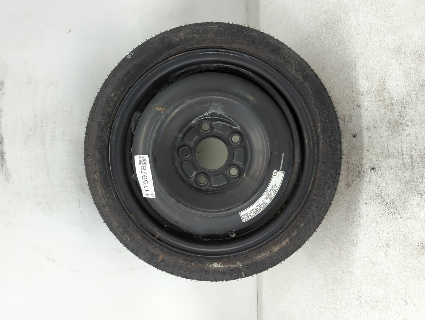 2001-2006 Chrysler Sebring Spare Donut Tire Wheel Rim Oem - Oemusedautoparts1.com