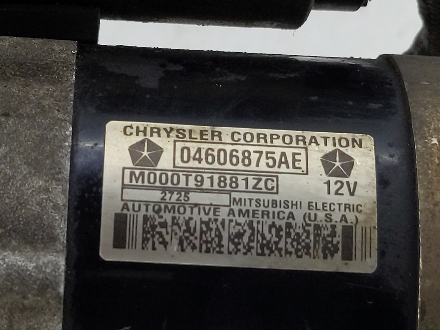 2003-2006 Chrysler Sebring Car Starter Motor Solenoid OEM P/N:04606875AE Fits Fits 2003 2004 2005 2006 OEM Used Auto Parts -