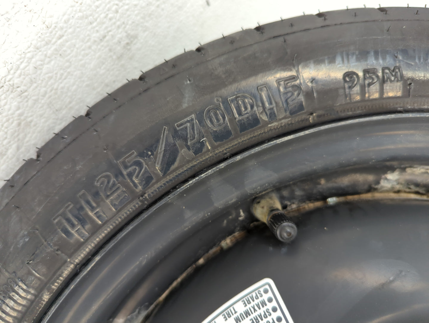 2001-2006 Chrysler Sebring Spare Donut Tire Wheel Rim Oem - Oemusedautoparts1.com