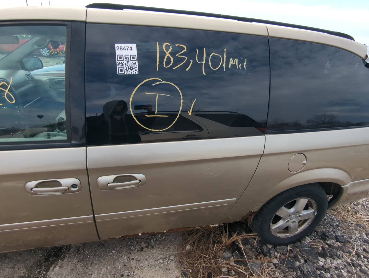 2001-2007 Dodge Caravan Passenger Rear Door Window Oem - Oemusedautoparts1.com