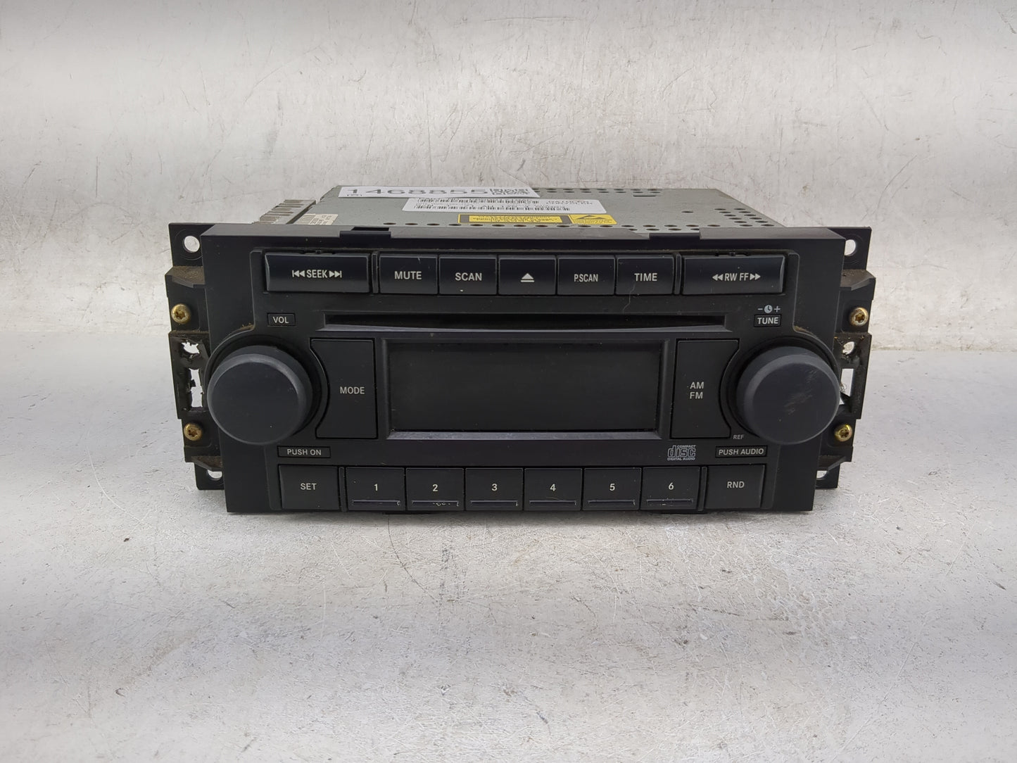 2006-2007 Dodge Charger Radio AM FM Cd Player Receiver Replacement P/N:P05091710AC Fits Fits 2005 2006 2007 2008 2009 OEM Us