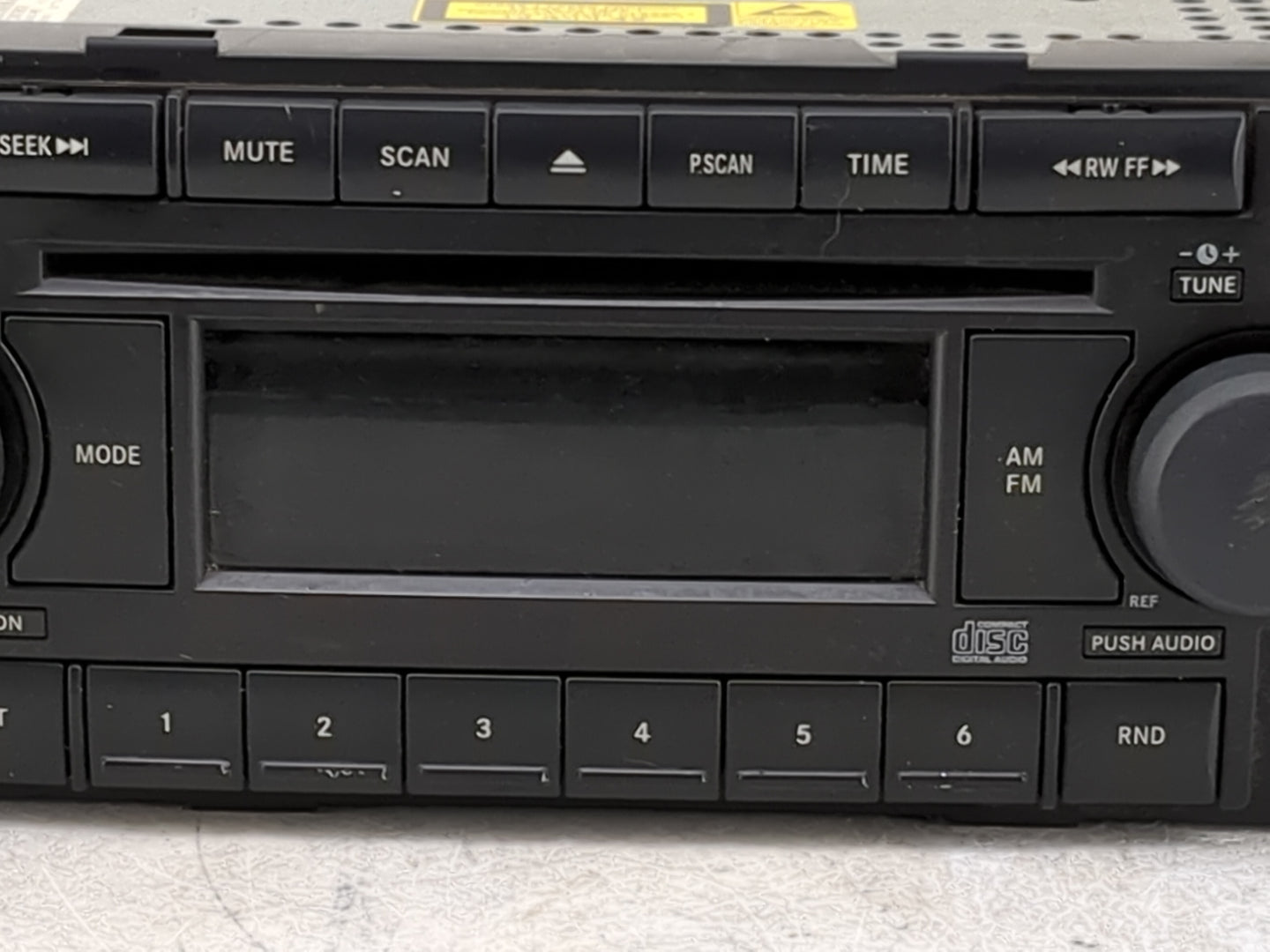 2006-2007 Dodge Charger Radio AM FM Cd Player Receiver Replacement P/N:P05091710AC Fits Fits 2005 2006 2007 2008 2009 OEM Us