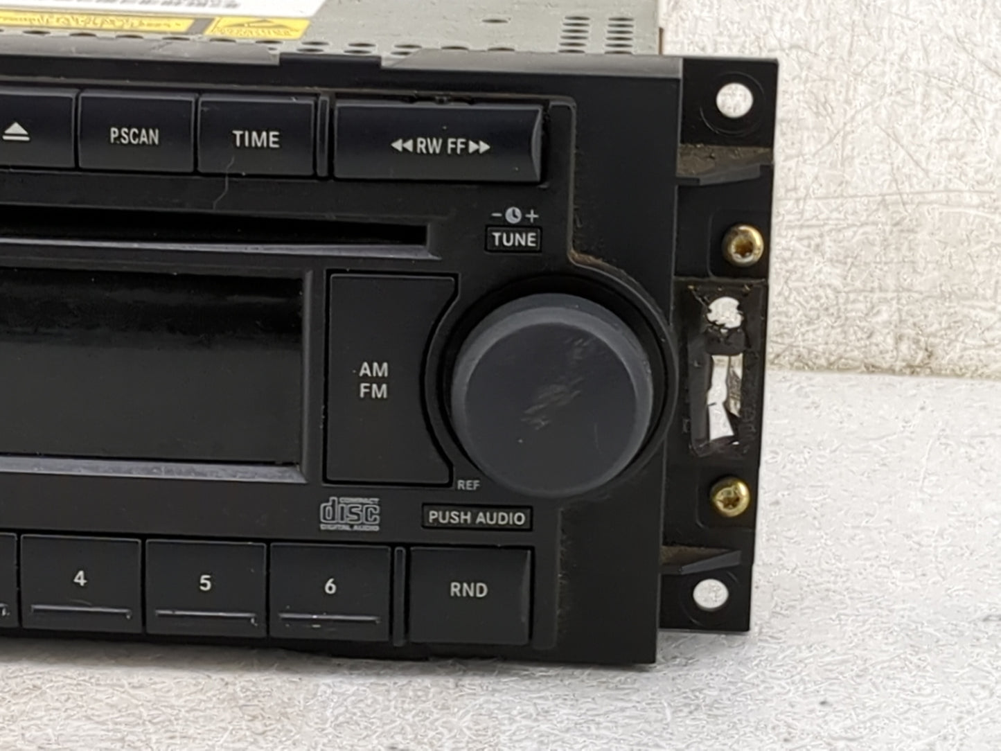 2006-2007 Dodge Charger Radio AM FM Cd Player Receiver Replacement P/N:P05091710AC Fits Fits 2005 2006 2007 2008 2009 OEM Us