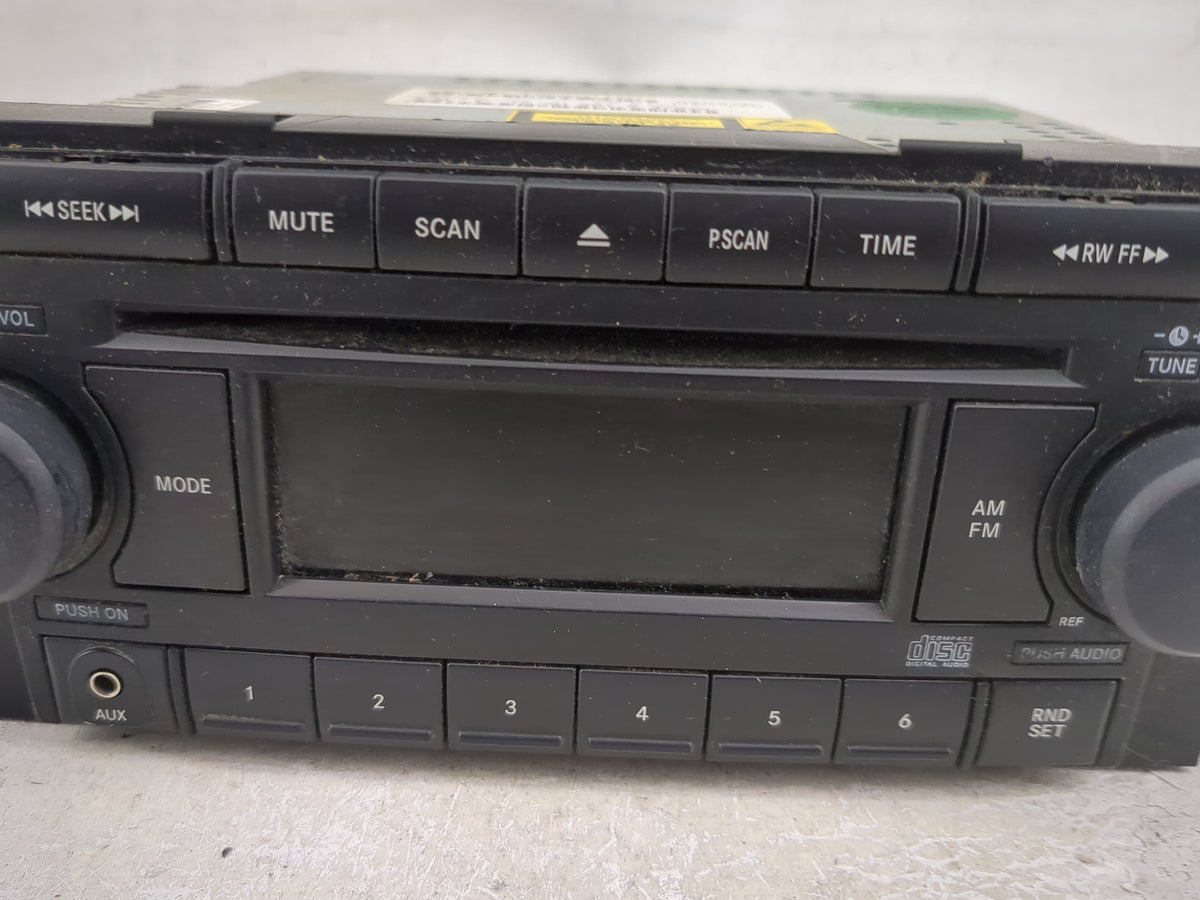 2006-2007 Dodge Charger Radio AM FM Cd Player Receiver Replacement Fits Fits 2004 2005 2006 2007 2008 2009 2010 OEM Used Aut