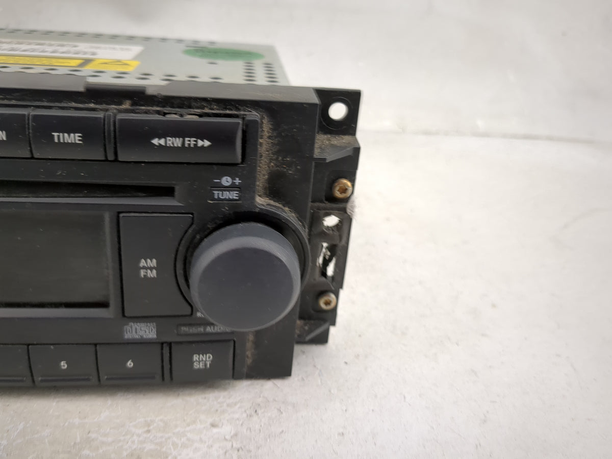 2006-2007 Dodge Charger Radio AM FM Cd Player Receiver Replacement Fits Fits 2004 2005 2006 2007 2008 2009 2010 OEM Used Aut