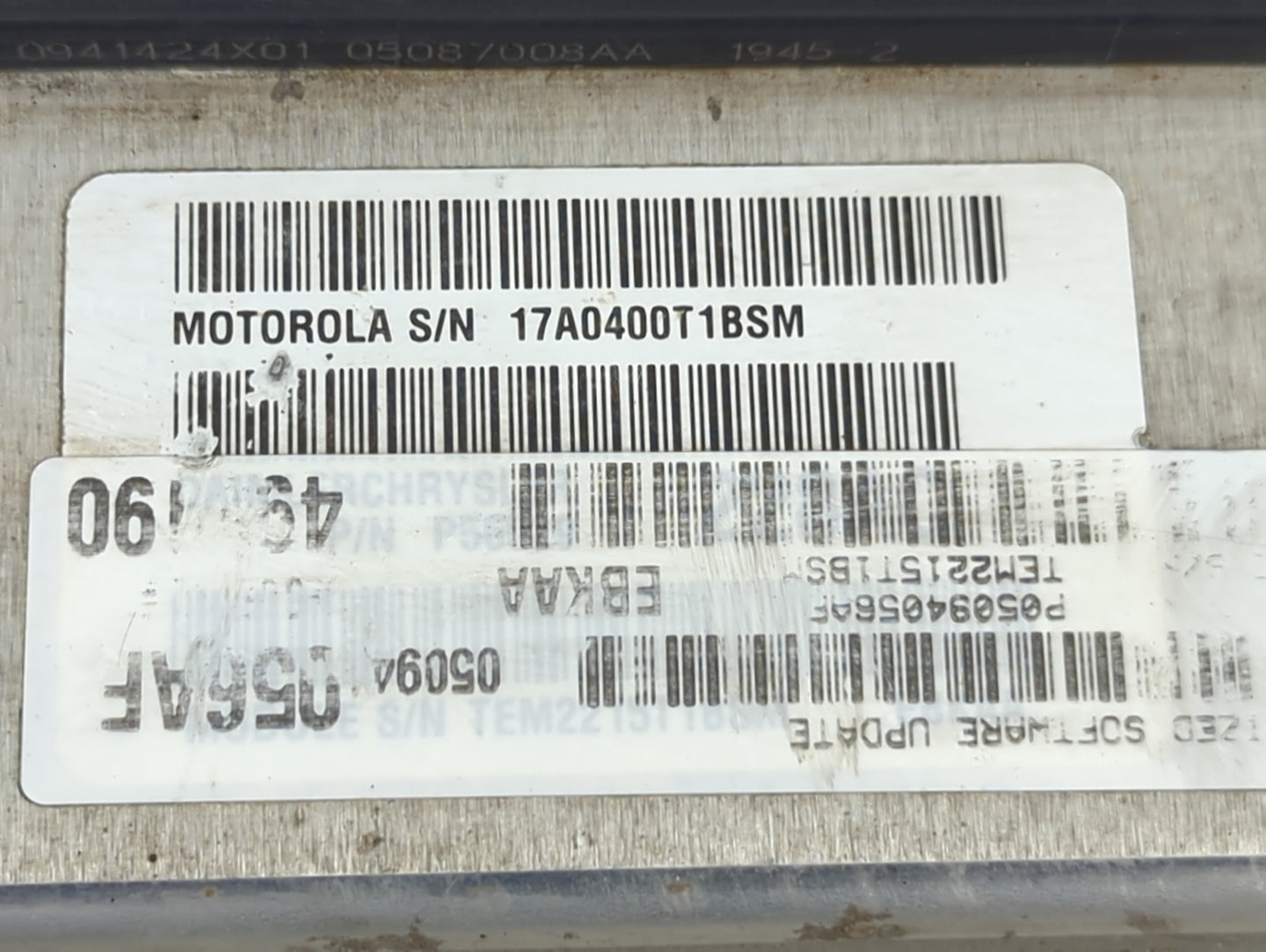 2006 Dodge Dakota PCM Engine Control Computer ECU ECM PCU OEM P/N:P05094056AF TEM22151T1BSM, 17A0400T1BSM Fits OEM Used Auto