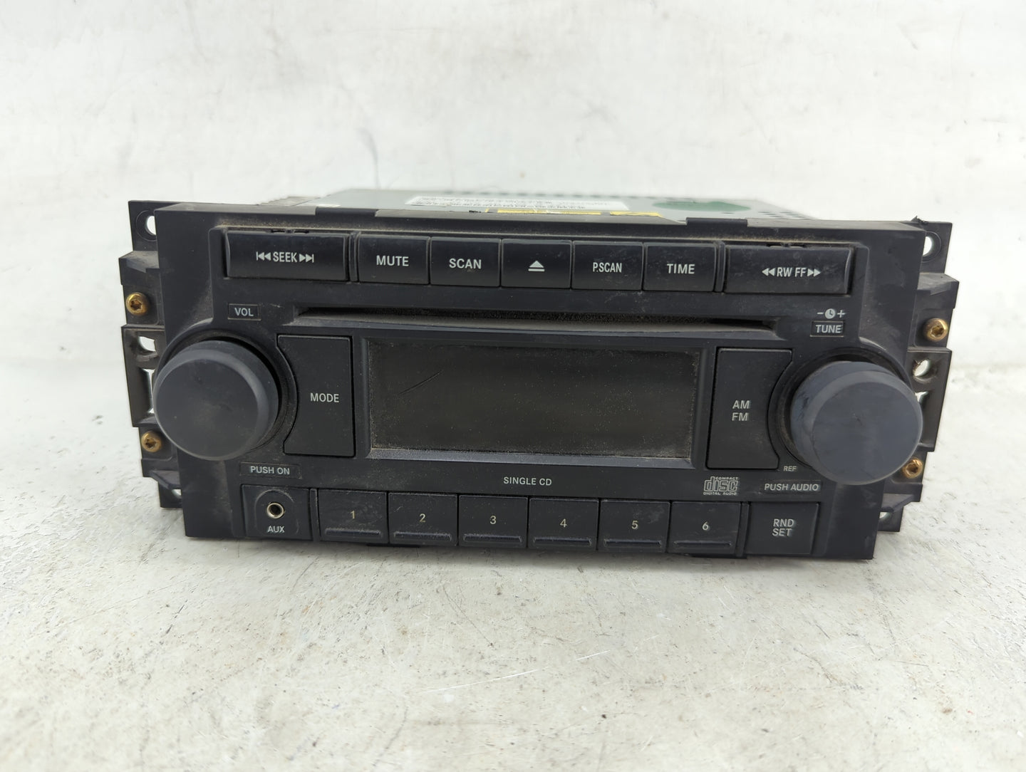 2005-2007 Dodge Dakota Radio AM FM Cd Player Receiver Replacement P/N:P05064173AG Fits Fits 2004 2005 2006 2007 2008 2009 20