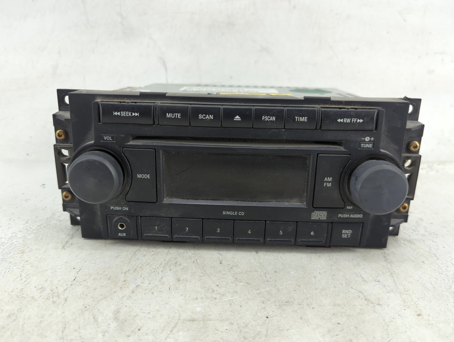 2005-2007 Dodge Dakota Radio AM FM Cd Player Receiver Replacement P/N:P05064173AG Fits Fits 2004 2005 2006 2007 2008 2009 20