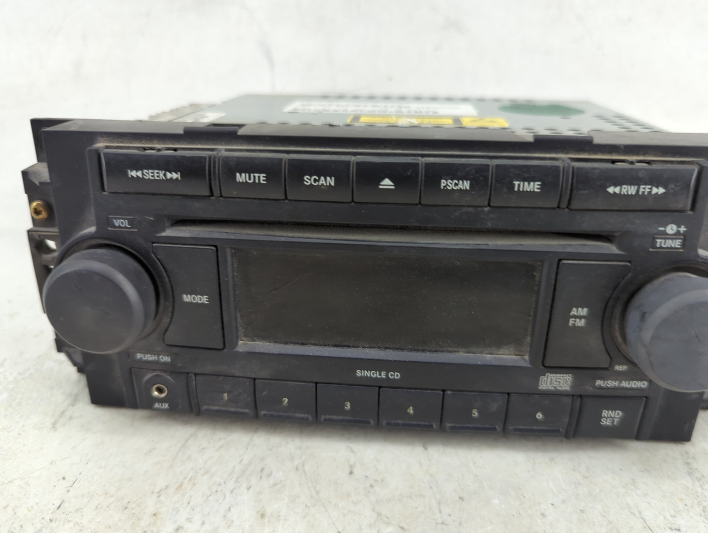 2005-2007 Dodge Dakota Radio AM FM Cd Player Receiver Replacement P/N:P05064173AG Fits Fits 2004 2005 2006 2007 2008 2009 20