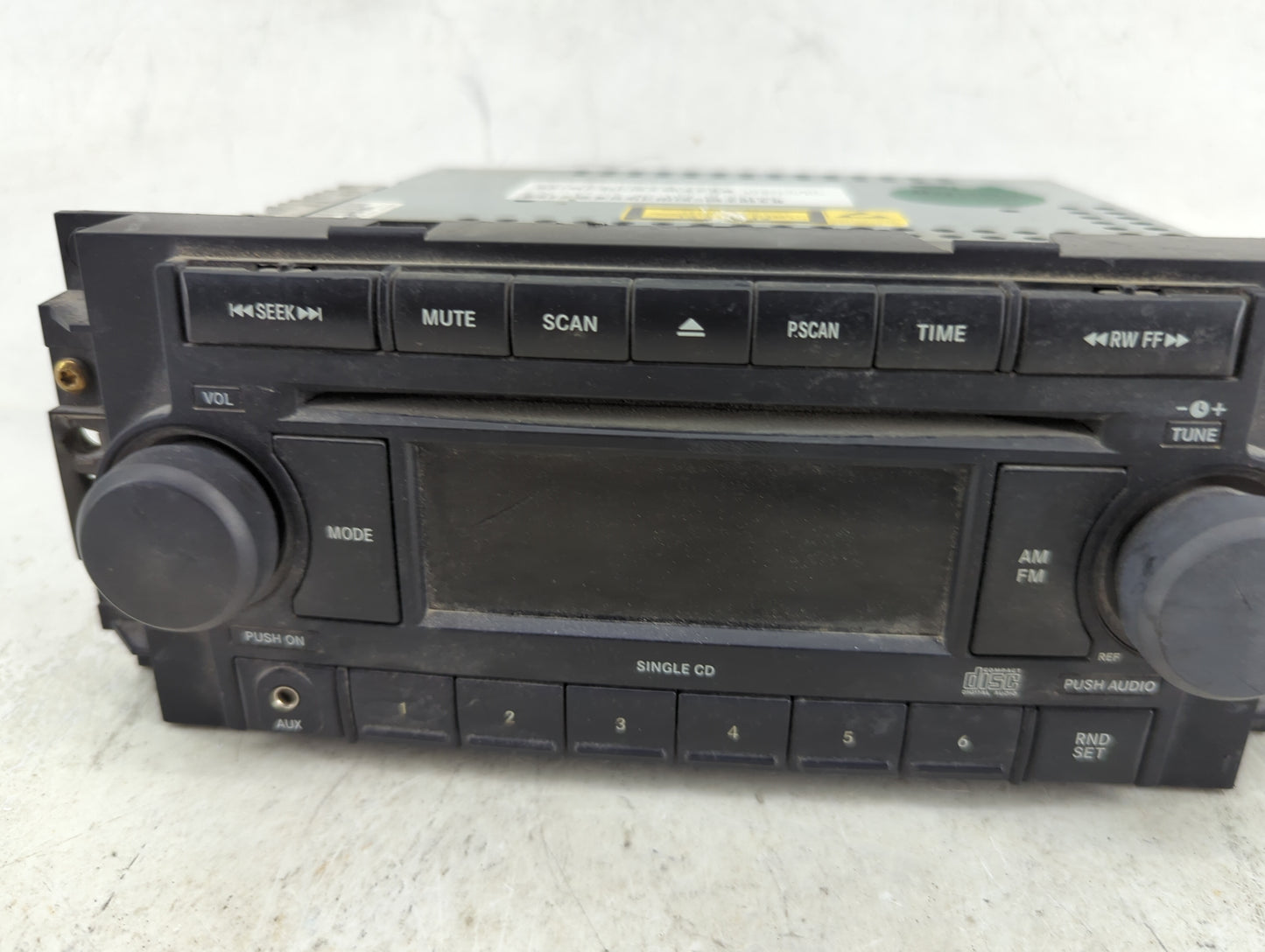 2005-2007 Dodge Dakota Radio AM FM Cd Player Receiver Replacement P/N:P05064173AG Fits Fits 2004 2005 2006 2007 2008 2009 20