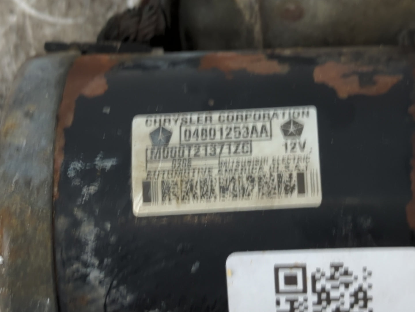 2006 Dodge Dodge 1500 Pickup Car Starter Motor Solenoid OEM P/N:04801253AA Fits Fits 2005 2007 2008 OEM Used Auto Parts - Oe