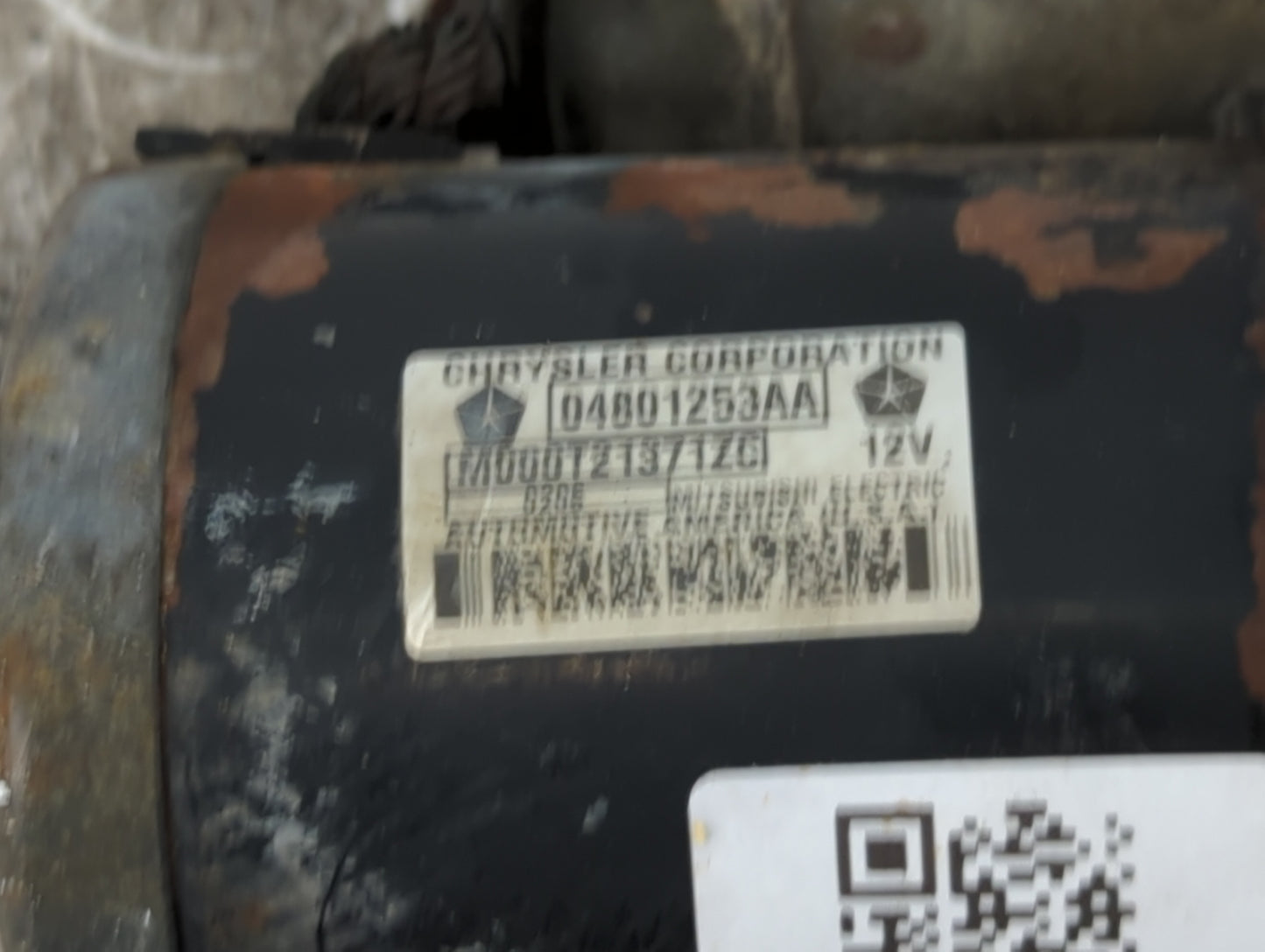 2006 Dodge Dodge 1500 Pickup Car Starter Motor Solenoid OEM P/N:04801253AA Fits Fits 2005 2007 2008 OEM Used Auto Parts - Oe