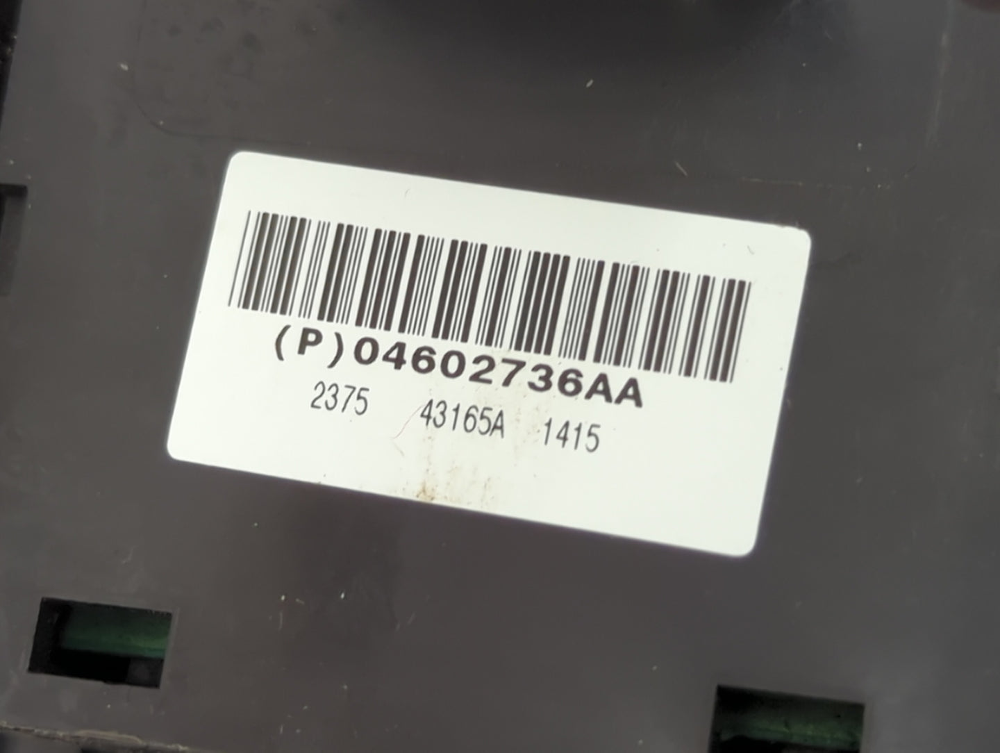 2007-2009 Dodge Durango Master Power Window Switch Replacement Driver Side Left P/N:04602736AA Fits OEM Used Auto Parts - Oe