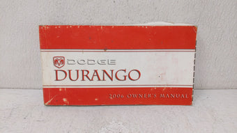 compare product 2006 Dodge Durango Owners Manual Book Guide OEM Used Auto Parts